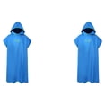 thumbnail image 4 of Greeniant Toalla De Microfibra Para Baño Unisex Toallas De Baño Ligeras Y De Felpa Absorbentes Para El Cuerpo Surf Poncho Toalla De Playa En En azul 1 2piezas, 4 of 6