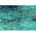thumbnail image 1 of Ahgly Company Indoor Rectangle Oriental Turquoise Blue Industrial Area Rugs, 3' x 5', 1 of 4