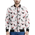 thumbnail image 5 of Chaqueta con cremallera y estampado de tinta de pollo vintage para hombre, abrigo con estampado 3D de animales, chaqueta informal con cremallera, sudadera de manga larga, 5 of 5