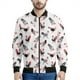 thumbnail image 5 of Chaqueta con cremallera y estampado de tinta de pollo vintage para hombre, abrigo con estampado 3D de animales, chaqueta informal con cremallera, sudadera de manga larga, 5 of 5