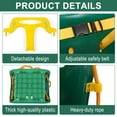 thumbnail image 6 of G TALECO GEAR 3-in-1 Toddler Swing Sets for Backyard, Comfy Baby Swing Outdoor Indoor, Kids Swing with Metal Stand, Green, 6 of 8