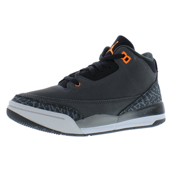 Nike Jordan 3 Retro PS Boys Shoes Size 12, Color: Night Stadium/Total Orange