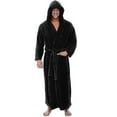 thumbnail image 1 of Bathrobes For Men,resort Hotel Home Spa Terry Robe Fleece Robe Plush Long Hooded Bathrobe, 1 of 5