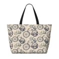 thumbnail image 2 of Disketp Compass And Mountains In Bicycle Wheels Bolsa de Playa de Gran Capacidad, Bolso Impermeable y a Prueba de Arena para Mujer, Ideal para Playa, Piscina y Natación, 2 of 7