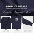 thumbnail image 5 of Iceglad Men's Shawl Collar Cardigan Sweater Button Down Long Sleeve Knitwear Casual Knit Sweater with Pockets for Fall Winter, 5 of 8