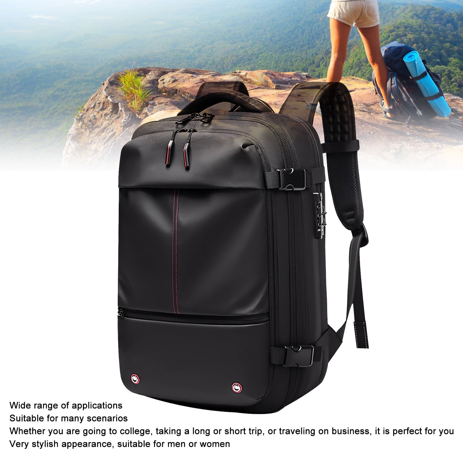 Sac à Dos De Voyage Cabine Extensible - 25L à 40L, Résistant