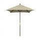 California Umbrella MARE604-5422 6 Ft. x 6 Ft. Marché du Bois Poulie Parapluie Ouverte Marenti Bois-Soleilla-Ancienne Beige – image 1 sur 5