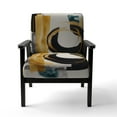 thumbnail image 4 of Designart « Contemporary Green Art Deco III » Fauteuil d'Appoint Moderne Vert Rembourré - Fauteuil Moderne pour Salon, 4 of 7