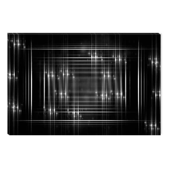 Startonight Canvas Wall Art Black and White Abstract Glossy Effect, Dual View Surprise Artwork Modern Framed Ready to Hang Wall Art 100% Original Art Painting 23.62 X 35.43 inch