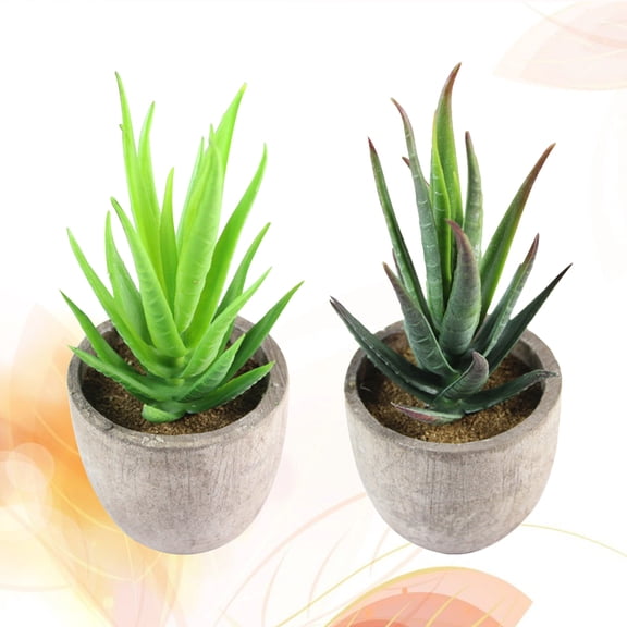 PAMINGONO Simulation Potted Plants for Balcony 2Pcs 3.0 x 3.0 x 5.7in