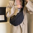 thumbnail image 5 of Quilted Waist Bag Fashion Chest Bag Stylish Waist Pack For Women Decor Bag (Black), 5 of 10