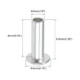 thumbnail image 2 of Uxcell M5 x 0.63'' Flat Head Semi-Tubular Rivets Aluminum  Silver Tone 100 Pcs, 2 of 3