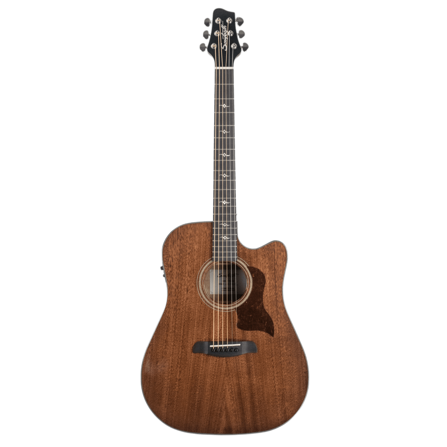 Sawtooth Mahogany Series Dreadnought Cutaway Acoustic Electric Guitar with Mahogany Back and Sides