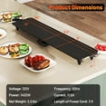 thumbnail image 2 of 39.5” Electric Griddle, Nonstick Extra Large Teppanyaki Grill with Adjustable Temperature, Drip Pan & Insulated Handles, Easy-to-clean Pancake Griddle, BBQ Grill for Indoor & Party, 2 of 9