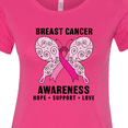 thumbnail image 4 of Inktastic Breast Cancer Awareness Hope Support and Love Women's T-Shirt, 4 of 5