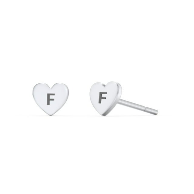 Initial Stud Earrings
