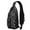 Black Halloween Bats-1, variant on Sling Backpack,Black Halloween Dancing Skeletons Crossbody Bag with Water Bottle Holder,Waterproof Sling Bag for Men/Women with Chest Phone Holder for Hiking,Travel