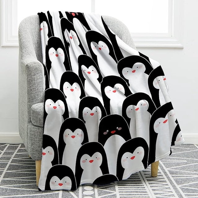 Manta de búho, regalo para mujeres, niños y niñas, decoración para el hogar, dormitorio, sala de estar, mantas suaves, acogedoras y ligeras, color azul marino