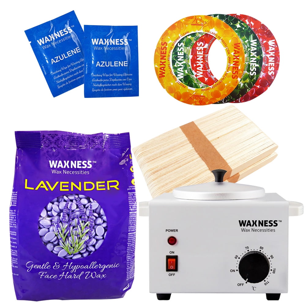 Waxness Face Lavender Professional Stripless Waxing Kit with 14 Oz / 0.