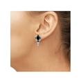 thumbnail image 5 of 6.00 Carat T.G.W. Sapphire And Black & White Diamond Accent Sterling Silver 3-Piece Jewelry set, 5 of 7