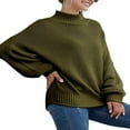 thumbnail image 3 of MesaSe Fall Winter Womens Turtleneck Oversized Sweaters Long Sleeve Pullover Loose Chunky Knit Jumper, 3 of 7