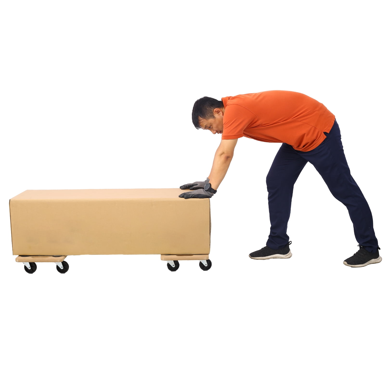 Furniture Moving Dolly, Heavy Duty Wood Rolling Mover with Wheels for Piano Couch Fridge Heavy Items, Securely Holds 500 Lbs