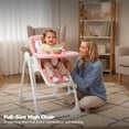 thumbnail image 2 of Trona Outlitt 3 en 1 convertible con asiento reclinable, color rosa, 2 of 9