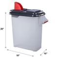 thumbnail image 4 of Buddeez Wood Dispenser Pellet Storage, Clear/Gray, 4 of 4