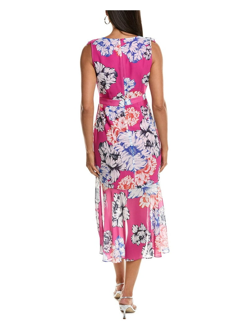Milly womens Nanci Petals In Bloom Ruffle Midi Dress, 0, Pink - Walmart.com Milly womens Nanci Petals In Bloom Ruffle Midi Dress, 0, Pink - Walmart.com