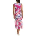thumbnail image 2 of Milly womens  Nanci Petals In Bloom Ruffle Midi Dress, 12, Pink, 2 of 3