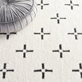 thumbnail image 6 of SAFAVIEH Melody Leinster Geometric Polyester Area Rug, Ivory/Black, 4' x 4' Square, 6 of 11