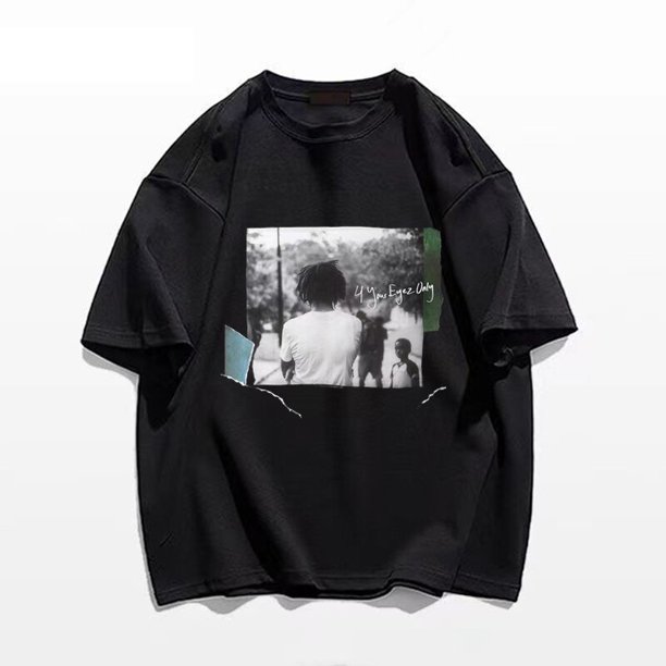 Camiseta negra '4 Your Eyez Only' para hombre, camiseta de gran tamaño con estampado de J. Cole, camiseta de manga corta de algodón, gran oferta, camiseta de moda para mujer, envío gratis xuanjing unisex