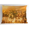 Dandelion Pillow Sham Vintage Flowers in Meadows at Sunset Springtime Oil Painting Style, Decorative Standard King Size Printed Pillowcase, 36 X 20 Inches, Pale Orange Green Brown, by Ambesonne