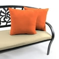 thumbnail image 4 of Jordan Manufacturing Sunbrella 16" x 16" Canvas Tuscan Orange Solid Square Outdoor Throw Pillow, 4 of 11