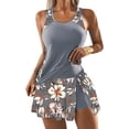 thumbnail image 2 of ZANKLEY Women's Tankini Swimsuits Tummy Control Two Piece Bathing Suits Modest Swim Tank Top with Skirt Bottom 2026, 2 of 13