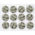 thumbnail image 3 of IBA Indianbeautifulart Green 25 Mm Check & Geometric Printed Canvas Fabric Buttons Round 2 Hole&nbsp;Decorative Buttons For Sewing Crafting Pack Of 50, 3 of 7