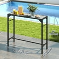 thumbnail image 3 of Outsunny Table de Bar d'Extérieur de 47 Pouces, avec Ouvre-Bouteille Intégré, Cadre en Acier, 3 of 10