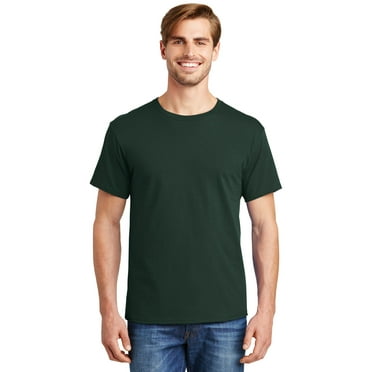 Hanes - Essential-T T-Shirt - 5280, Deep Forest, XL, Pack Of 5, Hanes Mens T-Shirts