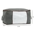 thumbnail image 2 of Unique Bargains 1 Pack Clothes Storage Bags Moving Bags Grey 21.5*14*8in, 2 of 7