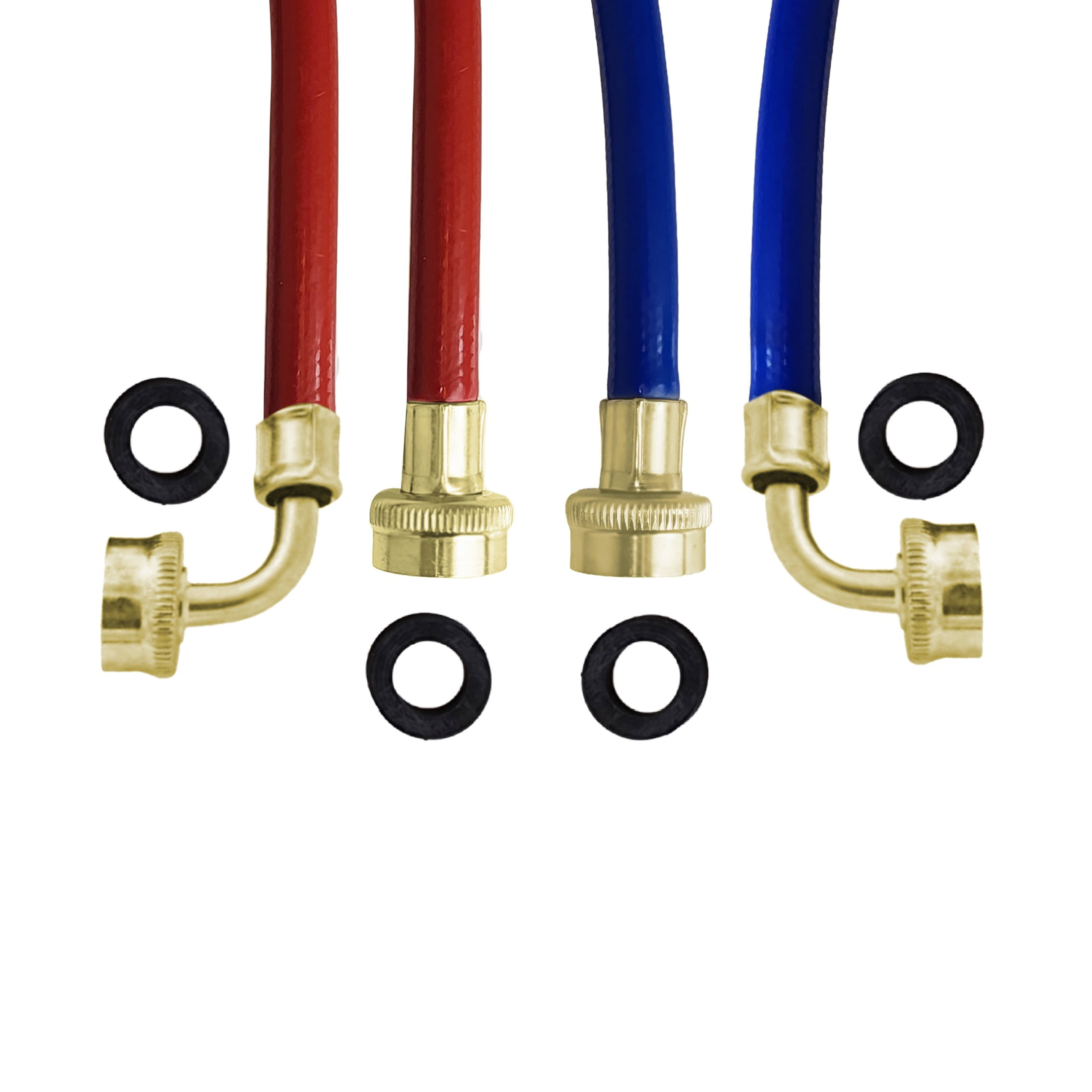 Dr. Rooter 5 ft Hot and Cold Water Supply Hoses 2 pc for Washing Machine