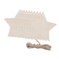 thumbnail image 3 of 10 x Adornos para árbol de Navidad Colgantes Decoración para árbol de Navidad En blanco Durable Estrella de cinco puntas, 3 of 9