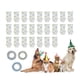 thumbnail image 1 of Cubiertas desechables para pies de perro de Navidad Unique Bargains, protectores de patas impermeables, zapatos para perros antideslizantes para interiores y exteriores, grandes, 5 sets, 20 piezas, 1 of 6