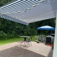 thumbnail image 3 of ALEKO Retractable 12 x 10 feet Awning Home Patio Canopy Blue/White, 3 of 5