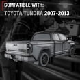 thumbnail image 4 of Tailgate Handle Assembly Replacement - Compatible with 2007-2013 Toyota Tundra - Liftgate Latch in Textured Black, Plastic No Rear Camera Hole - OEM 69090-0C040, 81213, 4 of 5
