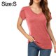 thumbnail image 2 of Hukapapa Camiseta de Manga Corta con Cuello en V y Manga Corta para Mujer de Verano, 2 of 5