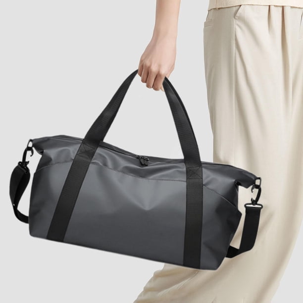 Bolsa de viaje moderna para llevar durante la noche, para hacer ejercicio, acampar al aire libre Gris