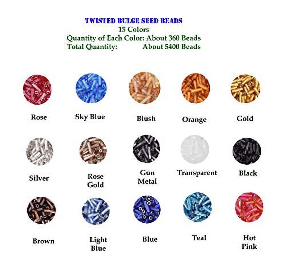 22800Pcs Glass Seed Beads for Jewelry Making Kit, Small Craft Beads 11/0  Waist