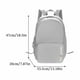 thumbnail image 3 of Mochila ligera plegable | Bolso de hombro de viaje plegable doble | Poliéster resistente al agua de gran capacidad | Múltiples bolsillos | Versátil para viajes, trabajo, exteriores | 33.5x20x47cm |, 3 of 6