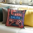 thumbnail image 4 of BANET Gifts for Teenage Boys, Neon Gaming Pillow, Gaming Room Decoration,Video Game Controller Background Throw Pillow Covers , Gaming Gifts for Men Boyfriends White, 4 of 6