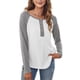 thumbnail image 4 of Camisa Botones Decoración Manga Larga Piel Agradable Mujer Blusa Suelta para Dama para Viajar ANGGREK Otros, 4 of 6